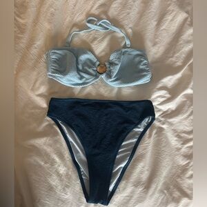Blue and Navy Bikini Set